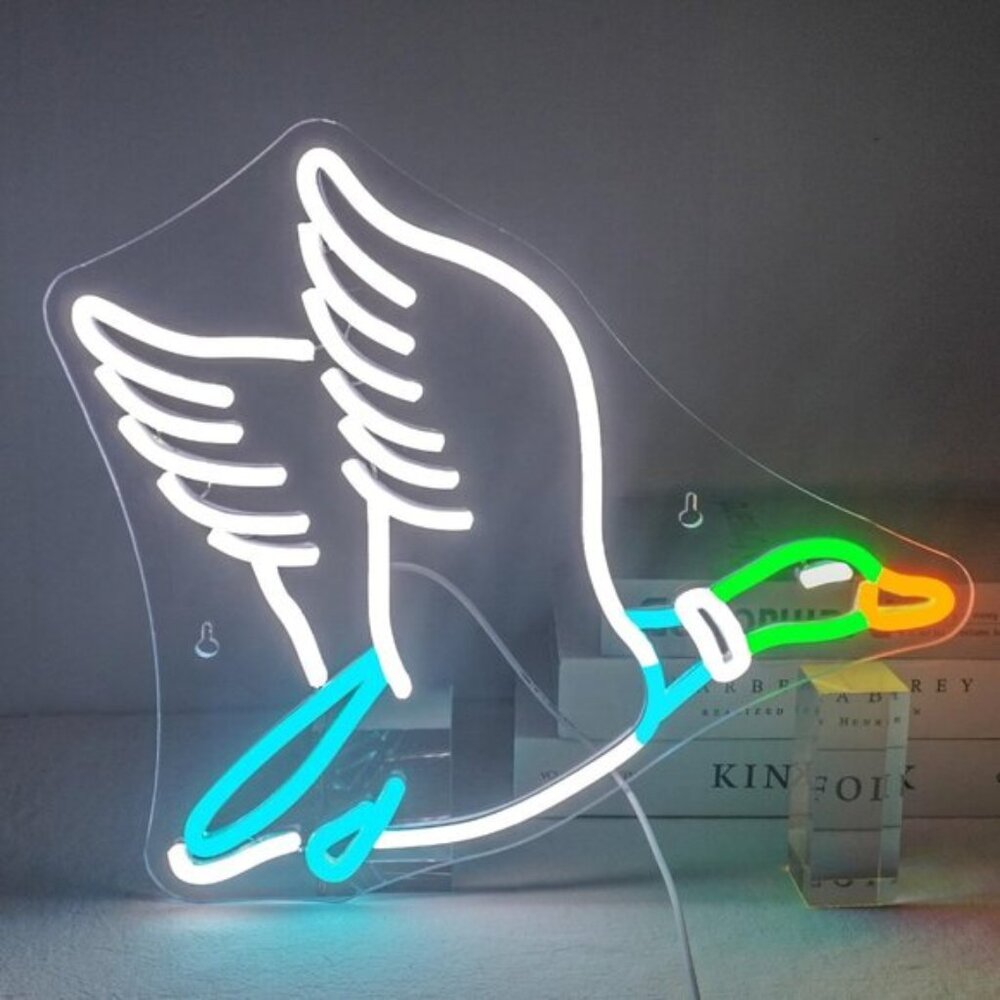 New Goose Neon Sign, USB LED Wall Light for Goose Party, Bedroom & Home Decor